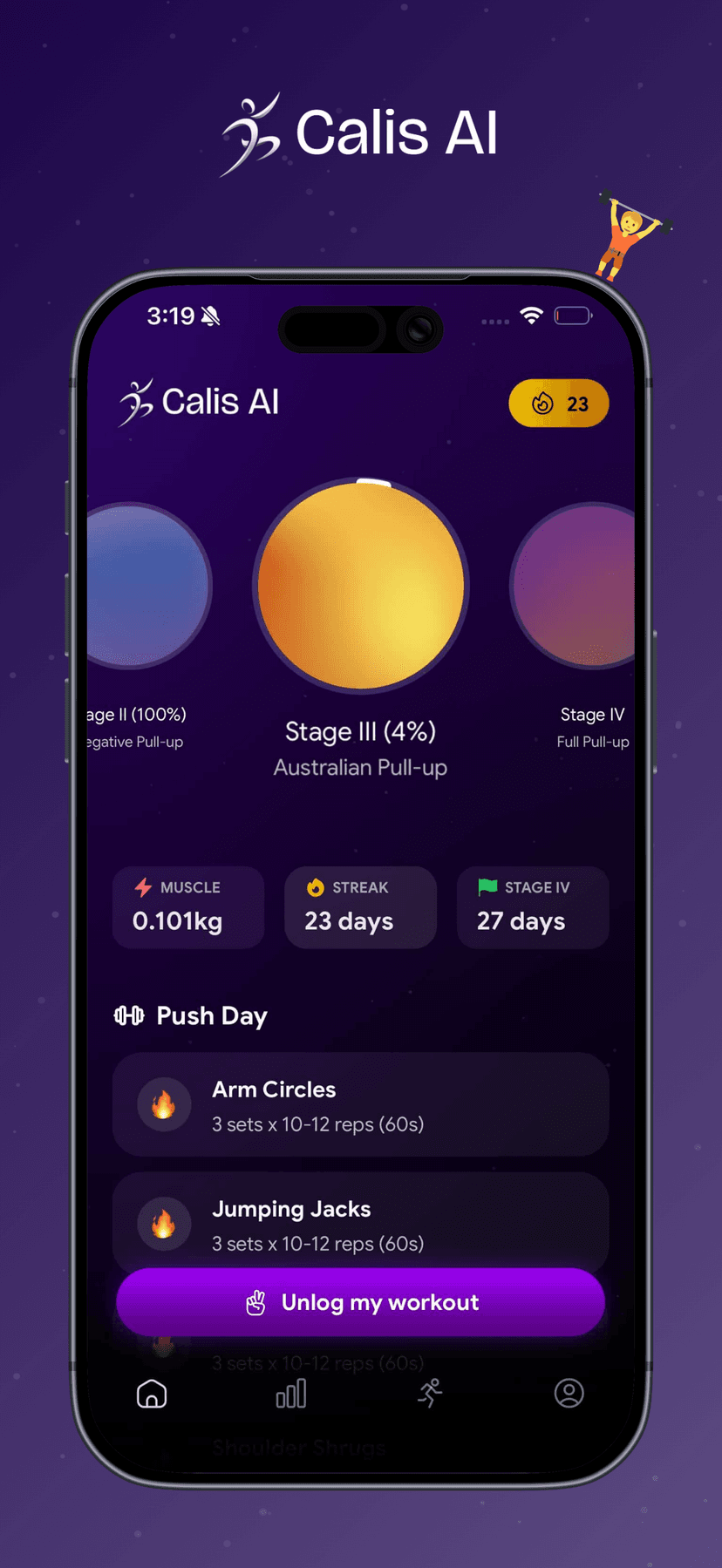 App screen